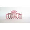 Generic Light mauve pink and gold color splatter paint hair claw clip