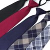 Sucrain 5pcs Boy's Necktie Pre-tied Adjustable Neck Strap Tie for Wedding Graduation School Uniforms