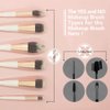 SmiLife Makeup Brush Covers for Travel, Makeup Brush Protector for Cosmetic Brushes, Expandable Mesh Covers for Brushes, 60 PCS