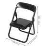 STOBOK 12pcs Mini Folding Chair Cell Phone Stand Holder Doll House Folding Chair Models Folding Chair Cradle for Desk