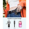 AaoLin Handheld Fan [6-15H Working Time] Foldable Hand Held Fan USB Rechargeable, 4 Speeds Portable Personal Mini Fan, Battery Operated Desk Fan for Stylish Girl Women Travel/Commute/Makeup/Office