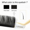 NAGARAKU Flat Ellipse Eyelash Extensions Supplies 0.15 C curl 8-15mm Mix Natural Grey Black Faux Mink Super Soft Split Tips Individual Lashes