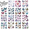Cerlaza 3D Butterfly Tattoos Temporary, 120 Styles Butterfly Tattoos Stickers for Women and Girls, Realistic Semi Permanent Fake Tattoos for Adults, Butterfly Party Decorations