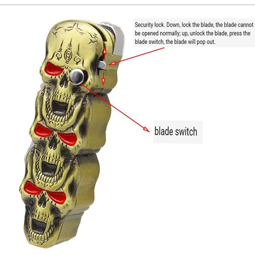 (Without Butane) Jet Torch Lighter, Windproof Lighter Metal Skull Design, Butane Gas Refillable, Good for Gift, Suitable for Outdoor Camping, Sports