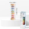 WODI Wooden Baby Rattle Rainstick Rainmaker Montessori Musical Toy for Infants Toddlers Newborns 0-3-6-9-12 Months Sensory Development