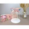 NANGOPOP 2 Pack Cake Pop Stand - 7 Hole Wood Lollipop Holder Display Round Candy or Sucker Stand for Wedding, Birthday Party, White