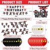 Ninja Birthday Party Decorations Ninja Happy Birthday Banner Ninja Cupake Topper Balloons Baby Shower Party Decoration Supplies