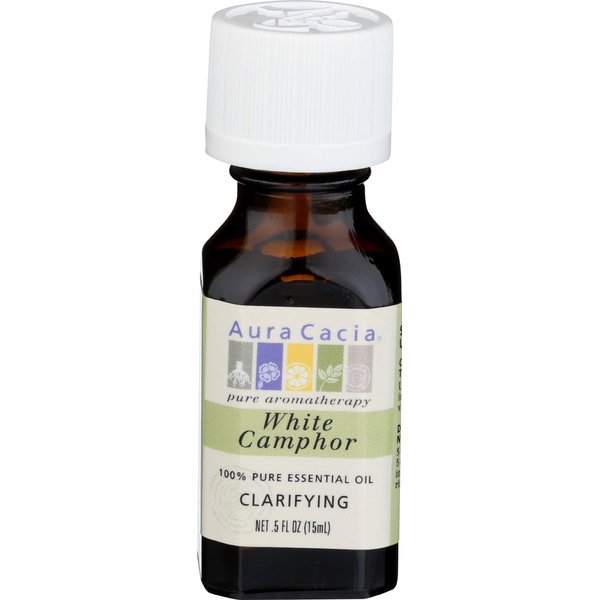 Aura Cacia 100% Pure Essential Clarifying Oil, White Camphor, 0.5 Oz
