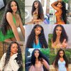 Water Wave Bundles Human Hair 1 Bundle 10A Brazilian 100% Unprocessed Virgin Human Hair Wet and Wavy Bundles Water Curly Weave Human Hair Extensions Natural Black (22 Inch)