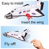 ArtCreativity Space Shuttle Gliders, Set of 24, Flying Toys for Boys & Girls, Made of Foam Material, Outdoor Toys for Children, Outer Space Party Favors for Kids, Great for Indoor & Outdoor Play