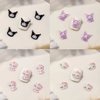 40 PCS Kawaii Nail Charms Kitty Nail Decorations for Nail Art Supplies 3D Flatback Resin Charms for Acrylic Nails Cartoon Kitty Jewels Cute DIY Nail Accessories
