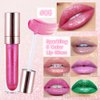 evpct 1Pcs Blush Red Pearlescent Chameleon Shimmer Glitter Lipstick Lip Gloss, Long Lasting Waterproof Glitter Metallic Sparkly Glossy Lip Gloss Tint Liquid Lipsticks Set Lip Stain Makeup for Women