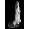 Bridal Veil Diamond (Off) White 1 Tier Cathedral Length With Nylon Pencil Edge