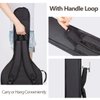 CAHAYA Electric Guitar Bag Gig Bag 6mm Padding Padded Backpack with Reflective Bands Soft Guitar Case Black CY0225