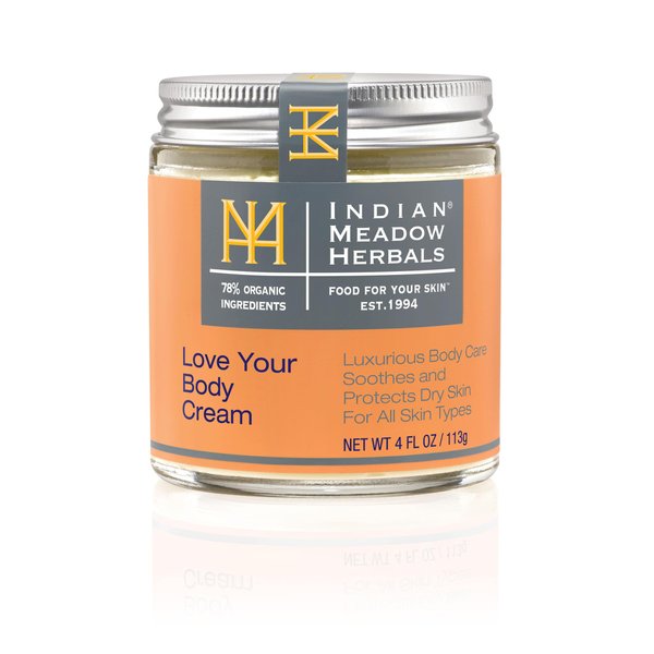 Indian Meadow Herbals Love Your Body Cream (4oz) - Luxurious Ultra Repair Cream Soothes & Protects Dry, Itchy Skin, scaly, sensitive skin. For Face & Body.