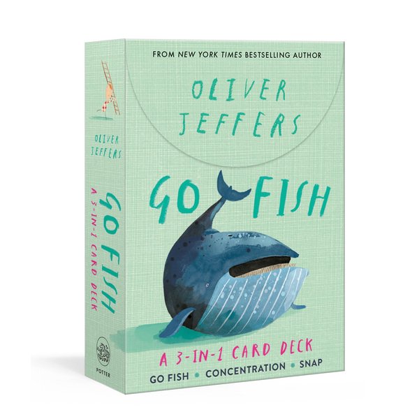 Clarkson Potter Go Fish: A 3-in-1 Card Deck: Card Games Include Go Fish, Concentration, and Snap
