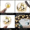 Yancan Happy Retirement Party Decorations Kit for Men Women, Black Gold Farewell Party Supplies Include Backdrop Tablecloth Cupcake Toppers Balloons Garland Arch Kit