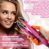 Lothee Fusion Hair Extension Tools Keratin Hair Extension Fusion Heat Iron Hair Extension Heat Tool with Fusion Glue Protector Template Hair Clips Finger Protector 2 Bags Keratin Glue Granule (Pink)