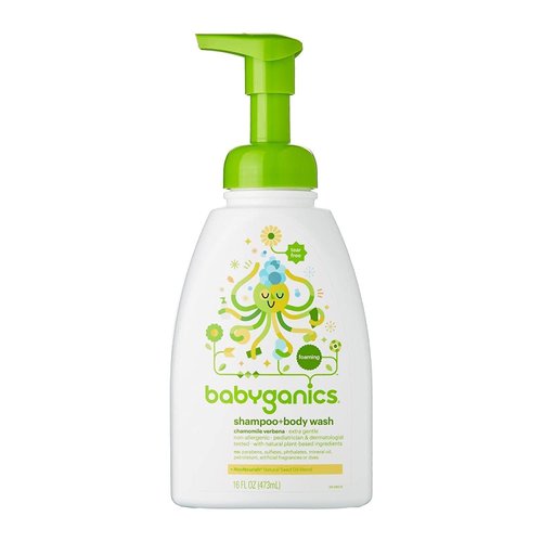 Babyganics Baby Shampoo and Body Wash, Chamomile Verbena, 16 Ounce