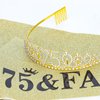 Casoty 75th Birthday Sash and Tiara for Women, Womens 75th Birthday Gifts, 75th Birthday Sash and Crown Set, Happy 75th Birthday