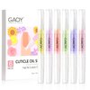GAOY Cuticle Oil Pen Set, 6Pcs Manicure & Pedicure Accessories with Vitamin E for Nourished and Revitalized Nails, Professional Nail Growth Treatment & Repair Nail Care Kit