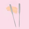 Makeup Mixing Palette Spatula,Stainless Steel Makeup Tiny Spatula,Professional Art Foundation Cream Blender For Nail-Art, Eye Shadow, Eyelash, Face Makeup Tools
