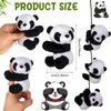 Haiabei 12Pcs Finger Panda Plush 4 inch Panda Clips Curtain Holder Stand Note Memo Clips Photo Holder Cute Panda Toy Doll Finger Kids Toy,Home Decoration Plant Pots Bonsai Craft Decor