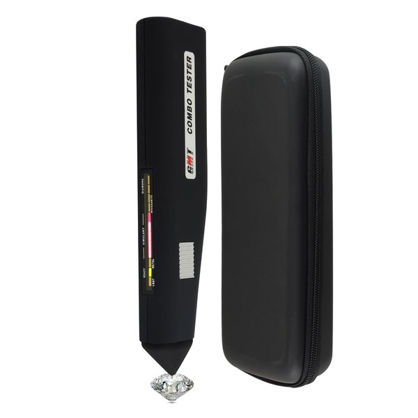 DANOPLUS Diamond & Moissanite Tester Combo - Professional Diamond Detector with Audible & Visual Alarm - High Accuracy & User-Friendly - Ideal for Jewelers, Gemologists & Professionals