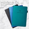 Legend Planner Check Register Book – Accounting Ledger Book for Small Business & Personal Use – Checkbook Register to Track Financial Transactions – Hardcover, 7x10″, 6300 Entries (Mystic Blue)