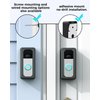 Anti-Theft Video Doorbell Mount Protective Shell， No-Drill Doorbell Door Mount Compatible with Video Doorbell(2020 Release) 4/3/3 Plus/2/1 an Blink Video Doorbell Adhesive Door Mount Kit (Black)