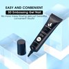 MAGIC ARMOR 15g 3D Nail Gel Sculpting Gel Nail Art Glue for Nail Art Designs DIY Nail Craving Molding Gel for 3D Gel Nail Art Polish Painting Drawing Gel Sculpture Gel Nail Decoration Manicure Clear