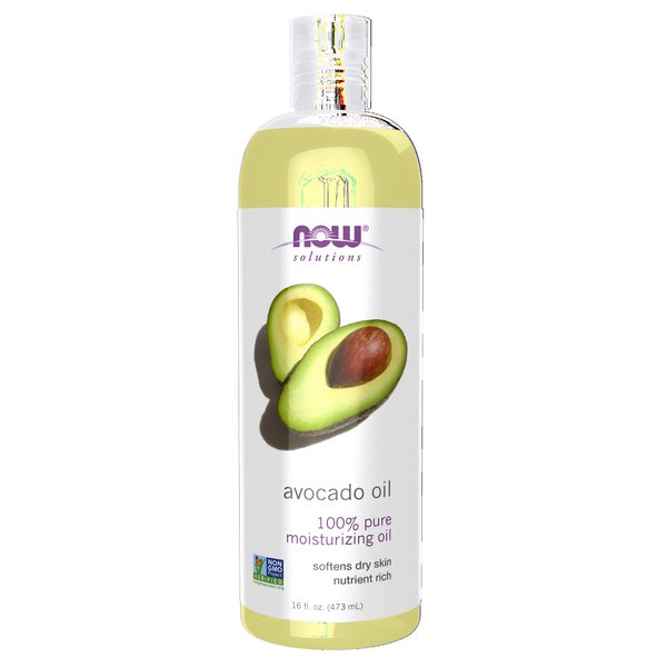 NOW Solutions, Avocado Oil, 100% Pure Moisturizing Oil, Nutrient Rich and Hydrating, 16-Ounce