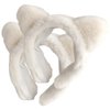 minkissy Cat Ears Cat Ears Plush Cat Ear Headband, 2pcs Furry Cat Ear Hair Band Lovely Ears Hairband Face Washing Headband for Women Girls White Black Cat Ears Womens Headbands