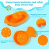 AMCHSURI Baby Bath Toys for Kids Ages 1-3, 11 PCS Mold Free Toddler Bath Toys for 2-4 Bathtub, Water Table, Pool Toys Stackable Boats and Spoons for Babies 6-12 Months Early Learning Educational Gift