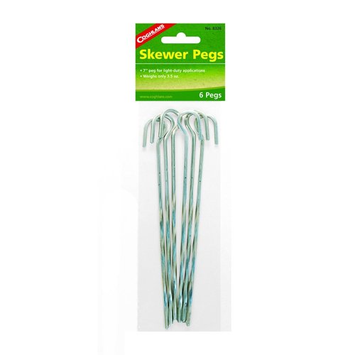 Coghlans Steel Skewer Tent Pegs, 7-Inch