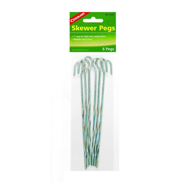 Coghlans Steel Skewer Tent Pegs, 7-Inch