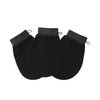Exfoliating Body Scrub Gloves (3 Pcs) Exfoliating Mitt, Dead Skin Remover For Body, Korean Exfoliating Mitt, Body Scrubbers Black 15x22x0.5 cm