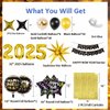 2025 New Years Party Decorations Kit, Happy New Year Balloons 2025, New Years Eve Party Supplies Set with 2025 Balloons,Happy New Year Banner, Explosion Balloons for Happy New Year Decorations 2025