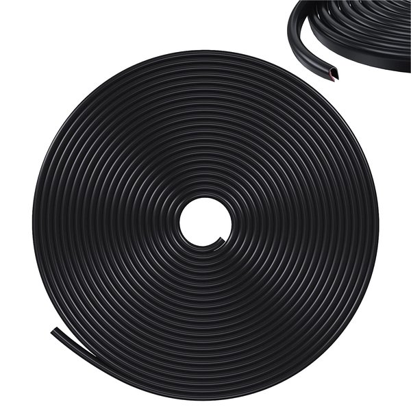 Door Edge Guards Car Door Edge Guards 32Ft(10M) U Shape Car Door Protector Rubber Seal Door Guard Internal Double Sided Tape (No Glue Required), Black
