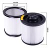 DEWALT DXVC6910 Cartridge Filter Replacement for 6-16 Gallon DEWALT Wet/Dry Vac