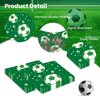 HFBOBP 50PCS Soccer Paper Napkins 13 x 13 Inches Luncheon Napkins Cocktail Napkins Disposable Sports Theme Decorations for Kids Baby Shower,Birthday Party,Soccer Theme Party Supplies