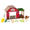 Li’l Woodzeez – Happy Harvest Farm Playset – 20 Pcs Doll Playset with Farmer & Garden Accessories – Pretend Play Toy Barn for Kids Age 3+