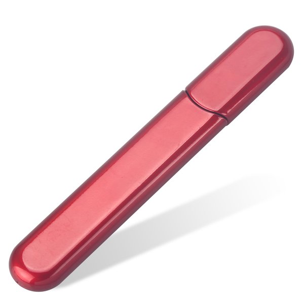 Premium Glass Nail File with Case, Crystal Diamond Salon Best Beauty Nail Buffer for Natural and Acrylic Nails Christmas Gift for Woman and Man,Wine Red