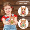 Jetec 80 Pack Valentine's Day Gift Cards Valentine Bear Exchange Cards Funny Valentines Day Greeting Cards for Party Favor Supplies