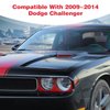 PDKLIN for Challenger Hood Scoop Vent Cover Trim Bezel Red Compatible with Dodge Challenger 2009 2010 2011 2012 2013 2014 Red Exterior Accessories 2pcs