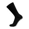 6 Pairs of Non-Skid Diabetic Crew Socks, Non Binding Top Therapeutic Cotton Gripper Socks (Black, Size: 13-15)