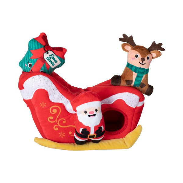 Fringe Studio Plush Dog Toy Burrow Set, Hold On for Deer Life, Hide & Seek Interactive Puzzle Toy, Pet Shop Collection (289240)