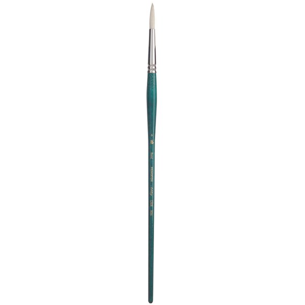 Princeton Ashley Natural Bristle Paint Brush for Oil and Acrylic, Series 5200, Round, 6