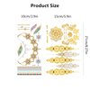 Metallic Temporary Tattoos for Women Teens Girls 12 Sheets 120+pcs Tattoos Gold Silver Glitter Flash Waterproof Tattoo Stickers for Beach, Festivals, Parties