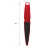 ForPro Professional Collection Red Pedicure Paddle Foot File - 80/120 Grit - Sanitizable and Disposable - Red Waterproof Pedicure File For Heels & Feet- 10” L - Pack of 12